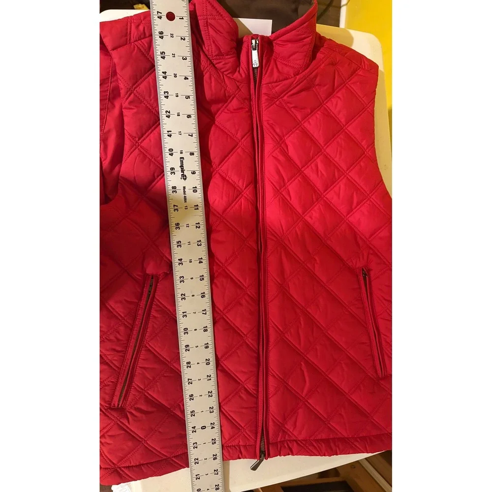 Brooks Brothers Men's Paddock Diamond Quilted Vest Red Medium Thermore NWT